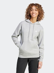 adidas Grey Small Logo Hoodie - Image 1 of 7