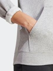 adidas Grey Small Logo Hoodie - Image 2 of 7