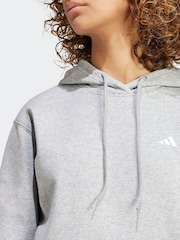 adidas Grey Small Logo Hoodie - Image 5 of 7