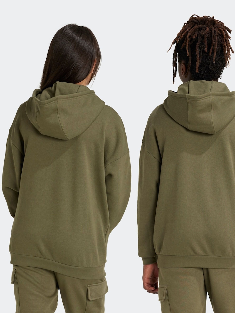 adidas Green Kids Originals 100% Cotton Hoodie - Image 2 of 5