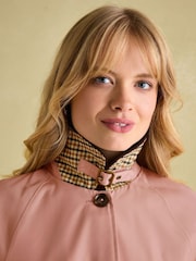 Joules Epwell Pink Waterproof Belted Trench Coat - Image 3 of 8