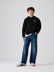 adidas originals Black Small Trefioil Logo Hoodie - Image 2 of 15