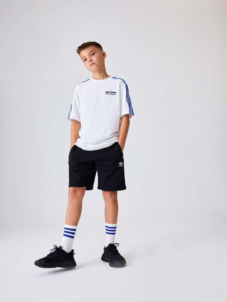 adidas originals Black Small Trefoil Logo Shorts - Image 1 of 11