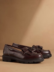 Sjokoladebrun - Russell & Bromley Dorchester Tassel Loafers - Bilde 1 av 7
