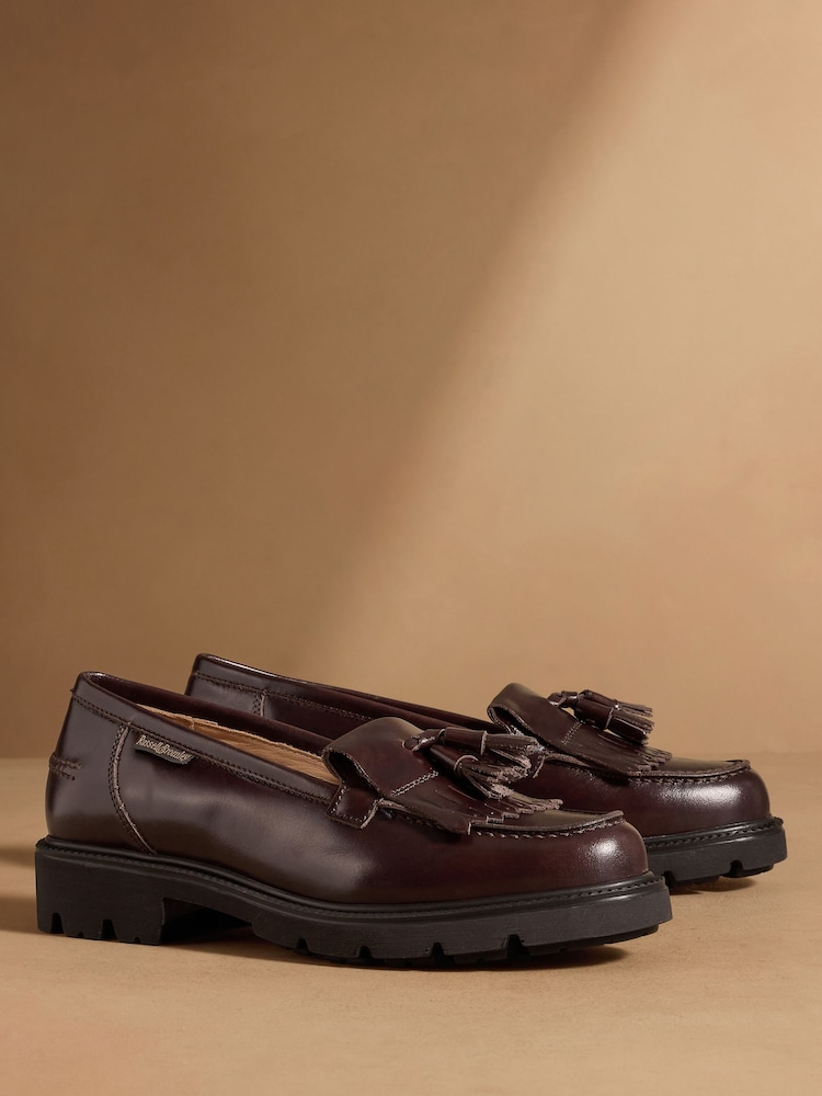 Sjokoladebrun - Russell & Bromley Dorchester Tassel Loafers - Bilde 1 av 7 Sjokoladebrun - Russell & Bromley Dorchester Tassel Loafers - Bilde 1 av 7