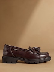 Sjokoladebrun - Russell & Bromley Dorchester Tassel Loafers - Bilde 2 av 7