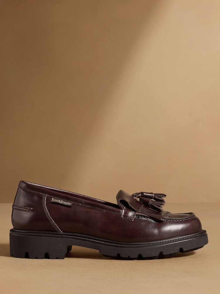 Sjokoladebrun - Russell & Bromley Dorchester Tassel Loafers - Bilde 2 av 7 Sjokoladebrun - Russell & Bromley Dorchester Tassel Loafers - Bilde 2 av 7