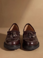 Sjokoladebrun - Russell & Bromley Dorchester Tassel Loafers - Bilde 3 av 7