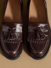 Sjokoladebrun - Russell & Bromley Dorchester Tassel Loafers - Bilde 7 av 7