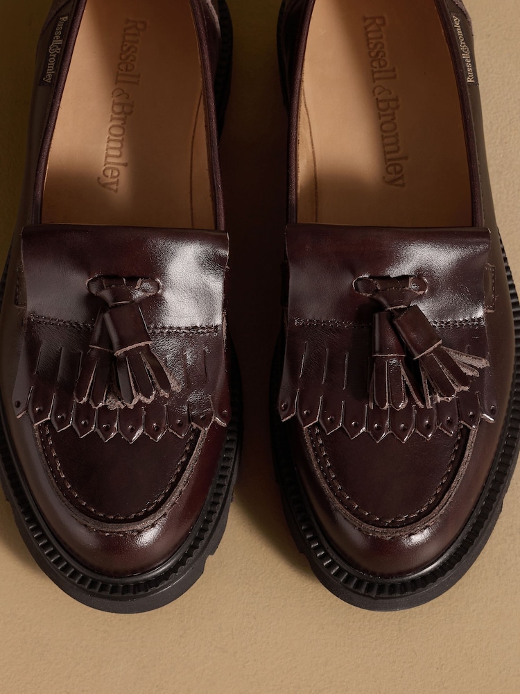 Sjokoladebrun - Russell & Bromley Dorchester Tassel Loafers - Bilde 7 av 7 Sjokoladebrun - Russell & Bromley Dorchester Tassel Loafers - Bilde 7 av 7
