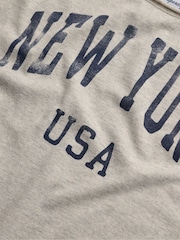 Superdry Grey Graphic Bardot Short Sleeve T-Shirt - Image 7 of 7