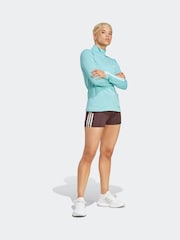 adidas Green Hyperglam Training Quarter-Zip Top - Image 4 of 8