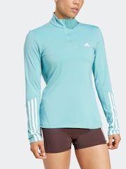 adidas Green Hyperglam Training Quarter-Zip Top - Image 5 of 8