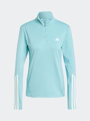 adidas Green Hyperglam Training Quarter-Zip Top - Image 8 of 8