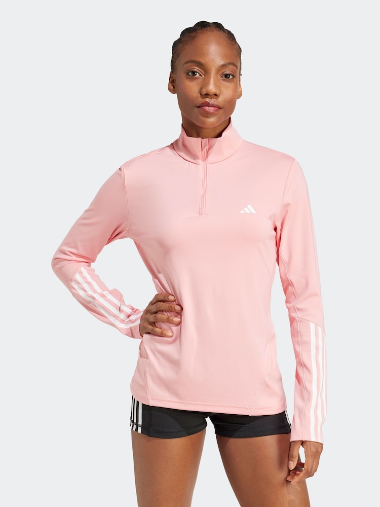 Roze - adidas Hyperglam Training Quarter-Zip Top - Image 1 of 8