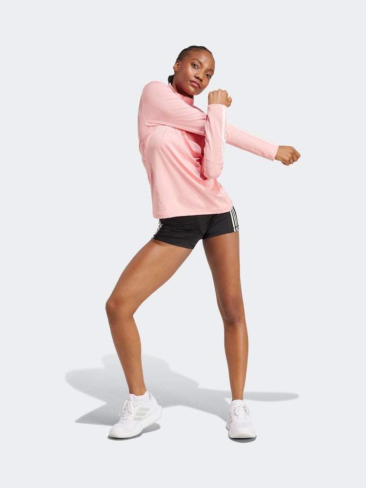 Roze - adidas Hyperglam Training Quarter-Zip Top - Image 5 of 8