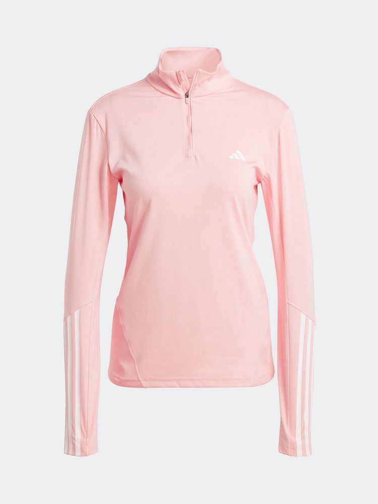 Roze - adidas Hyperglam Training Quarter-Zip Top - Image 8 of 8