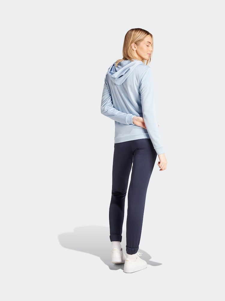 adidas Blue Sportswear Linear Tracksuit - Image 2 of 7