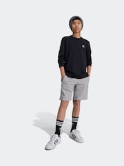 أسود - تيشرت بكُم طويل من القطن 100% من adidas - صورة 3 من 6