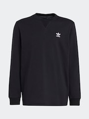 أسود - تيشرت بكُم طويل من القطن 100% من adidas - صورة 6 من 6
