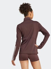 adidas Brown Hyperglam Training Quarter-Zip Top - Image 2 of 8