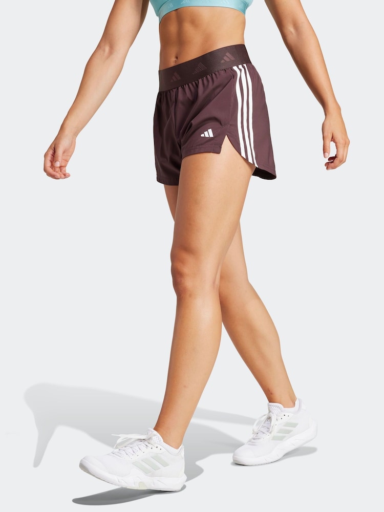 adidas Brown Hyperglam Woven Shorts - Image 1 of 7