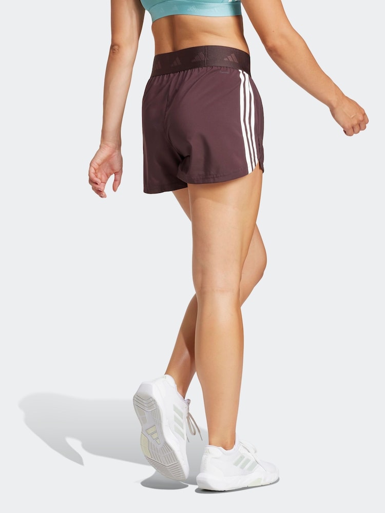 adidas Brown Hyperglam Woven Shorts - Image 2 of 7
