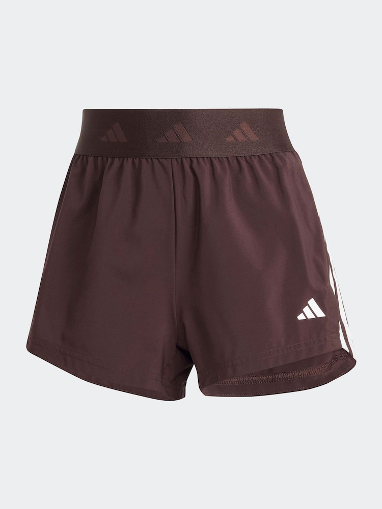 adidas Brown Hyperglam Woven Shorts - Image 7 of 7