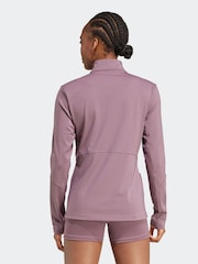 adidas Purple Hyperglam Training Quarter-Zip Top - Image 2 of 8