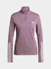 adidas Purple Hyperglam Training Quarter-Zip Top - Image 8 of 8