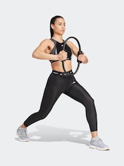 Черный - adidas Tech Fit Power Impact Medium Support Bra - Изображение 4 из 9