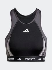 Черный - adidas Tech Fit Power Impact Medium Support Bra - Изображение 8 из 9