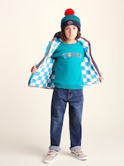 Zaļš - Tog 24 Beulah Shaun the Sheep Kids Knitted Beanie Pom Pom Hat - Attēls 3 no 4