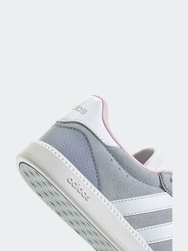 adidas Grey Chrome Breaknet Sleek Trainers - Image 8 of 8