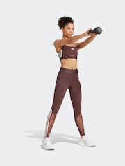 adidas Brown Hyperglam Full Length Leggings - Image 3 of 7