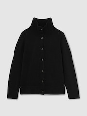 Reiss Charly Wool-Cashmere Funnel-Neck Cardigan - Imagen 2 de 7