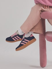 adidas Navy/Pink Breaknet Sleek Trainers - Image 1 of 15