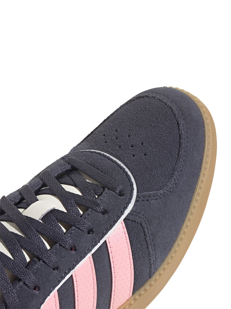 adidas Navy/Pink Breaknet Sleek Trainers - Image 11 of 15