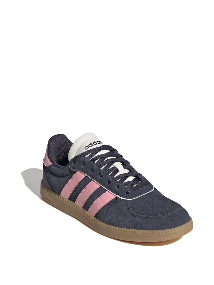 adidas Navy/Pink Breaknet Sleek Trainers - Image 12 of 15