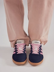 adidas Navy/Pink Breaknet Sleek Trainers - Image 2 of 15
