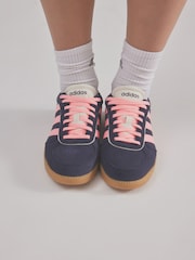 adidas Navy/Pink Breaknet Sleek Trainers - Image 5 of 15