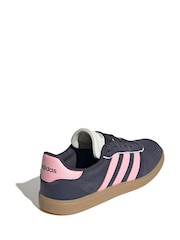 adidas Navy/Pink Breaknet Sleek Trainers - Image 9 of 15