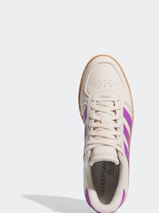 adidas Cream/Purple Breaknet Sleek Trainers - Image 10 of 13