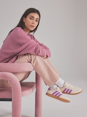 adidas Cream/Purple Breaknet Sleek Trainers - Image 3 of 13