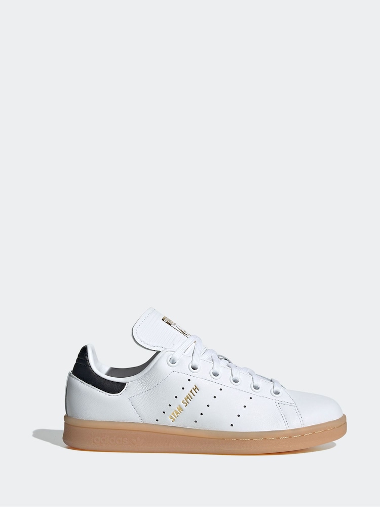 adidas White/Black Kids Stan Smith Shoes - Image 1 of 6