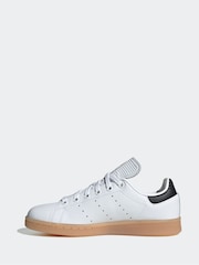 adidas White/Black Kids Stan Smith Shoes - Image 2 of 6