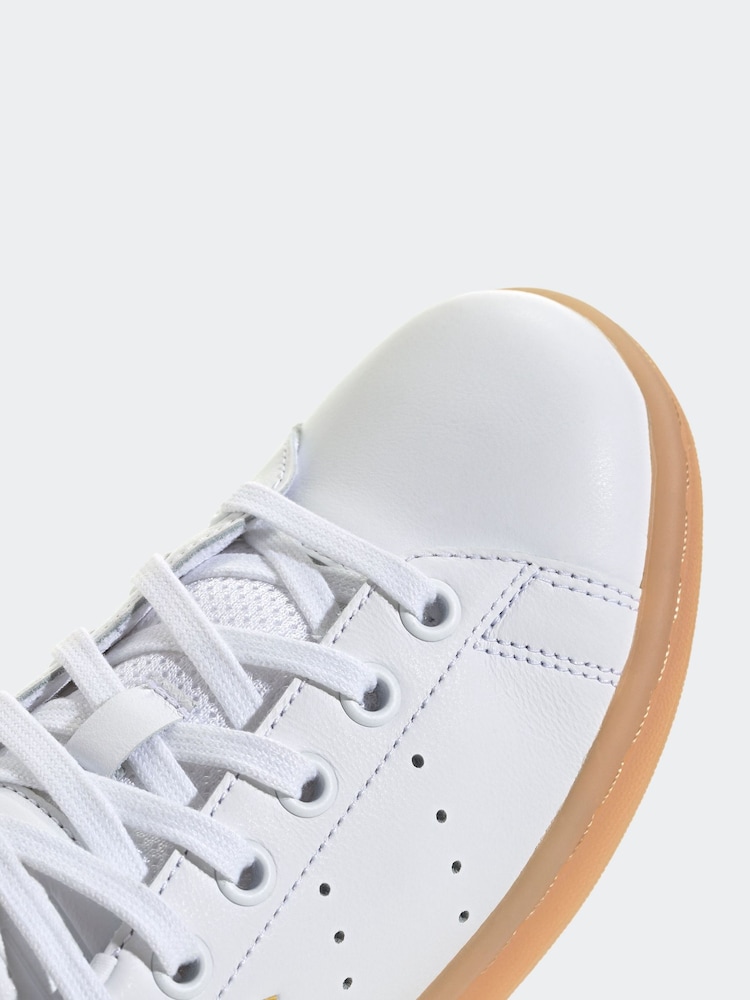 adidas White/Black Kids Stan Smith Shoes - Image 5 of 6