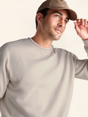 Tog 24 Cream Dolan Supersoft Crew Neck Sweatshirt - Image 5 of 6