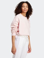 adidas Pink Small Logo Feel Cosy Sweatshirt - Image 4 of 7