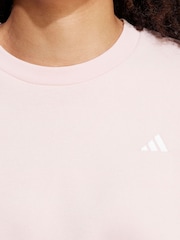 adidas Pink Small Logo Feel Cosy Sweatshirt - Image 5 of 7